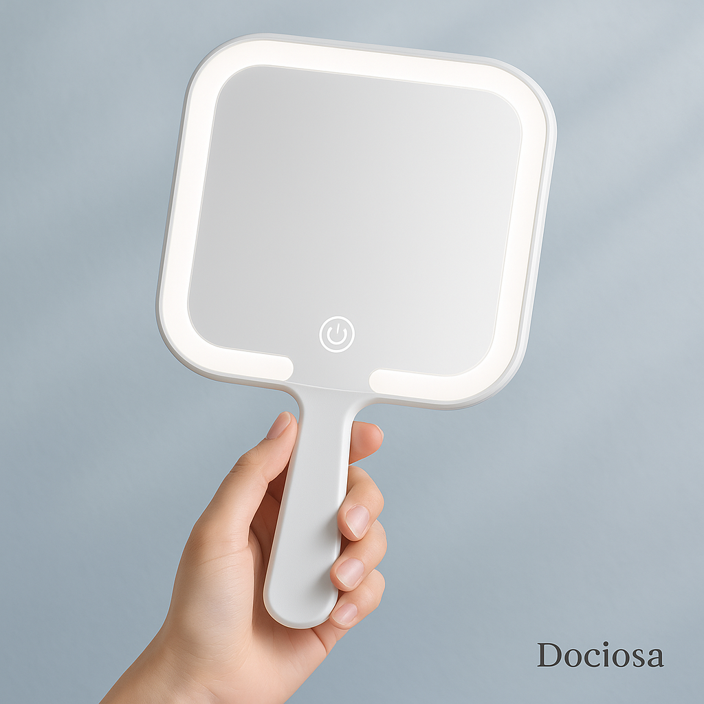 Miroir à LED avec manche