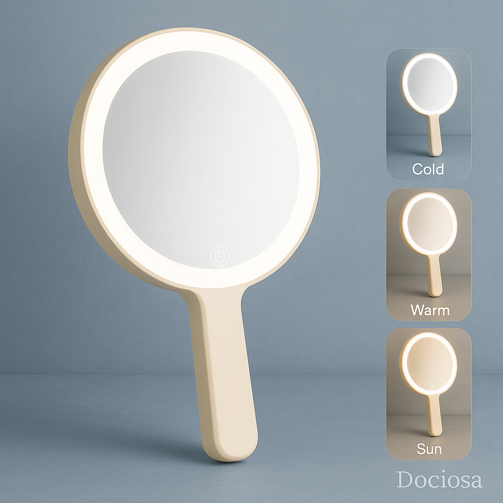 Miroir à LED avec manche
