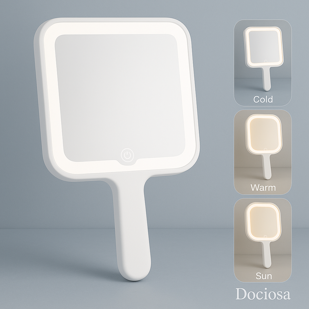 Miroir à LED avec manche