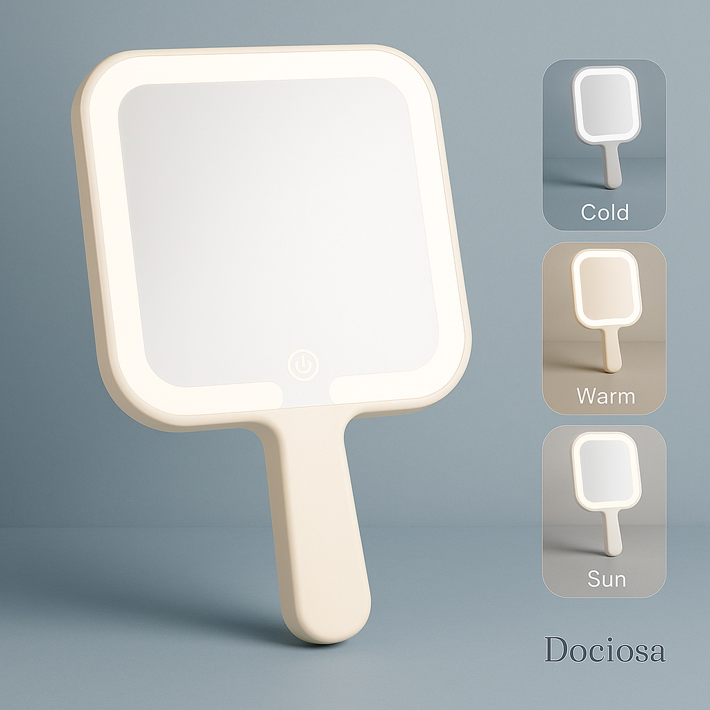 Miroir à LED avec manche