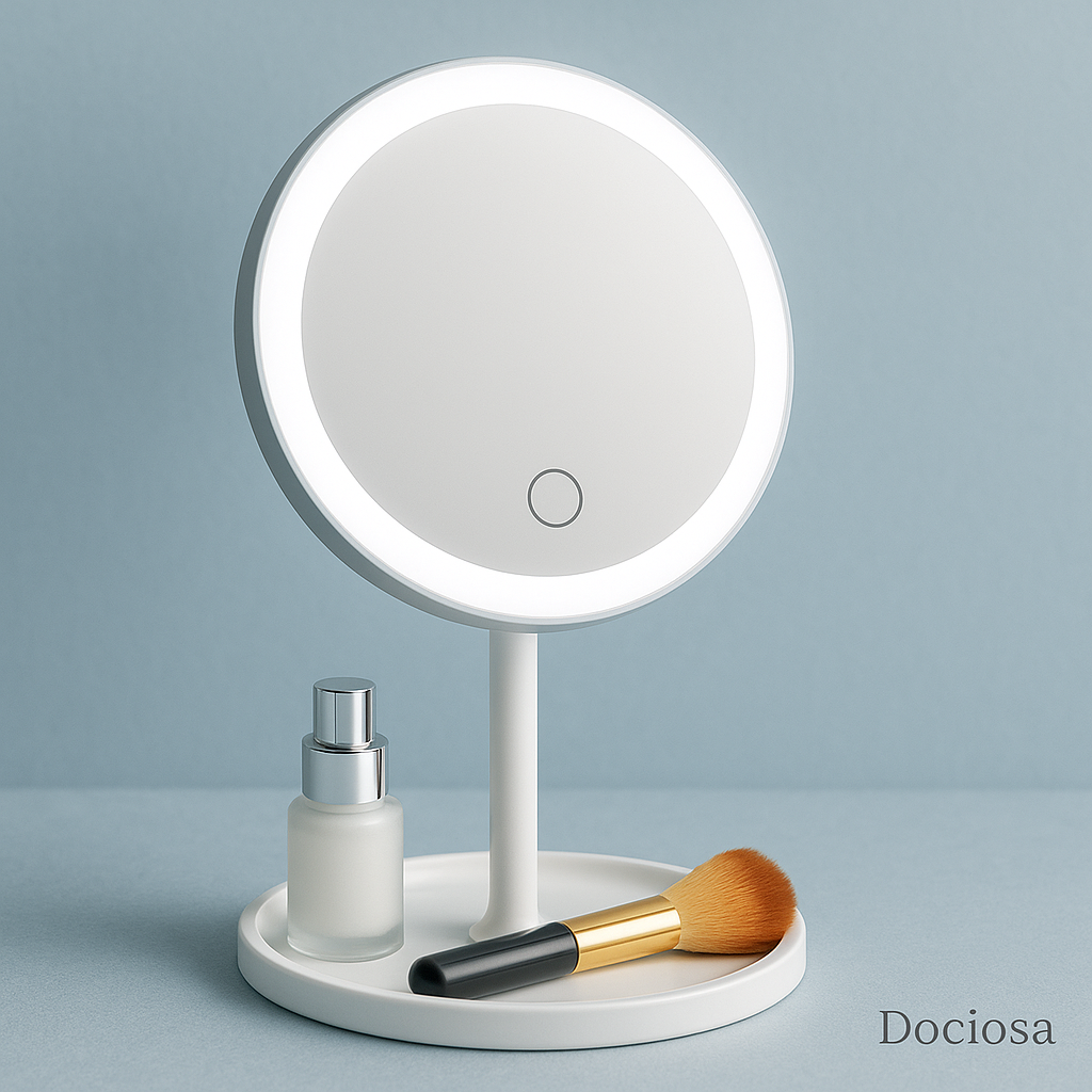 Miroir à LED rond ajustable