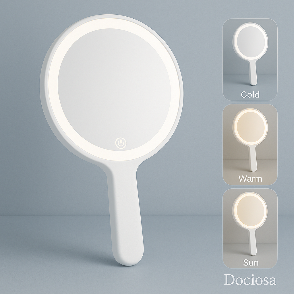 Miroir à LED avec manche