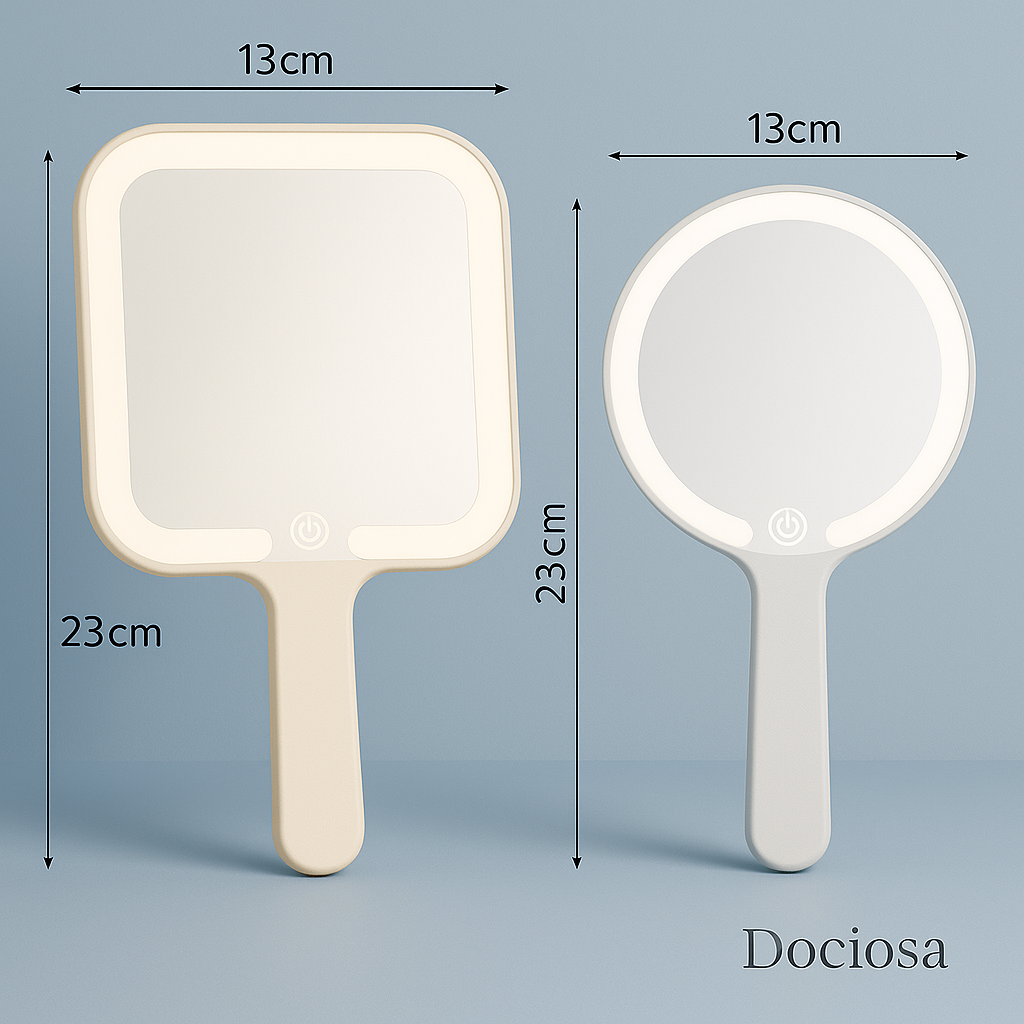 Miroir à LED avec manche