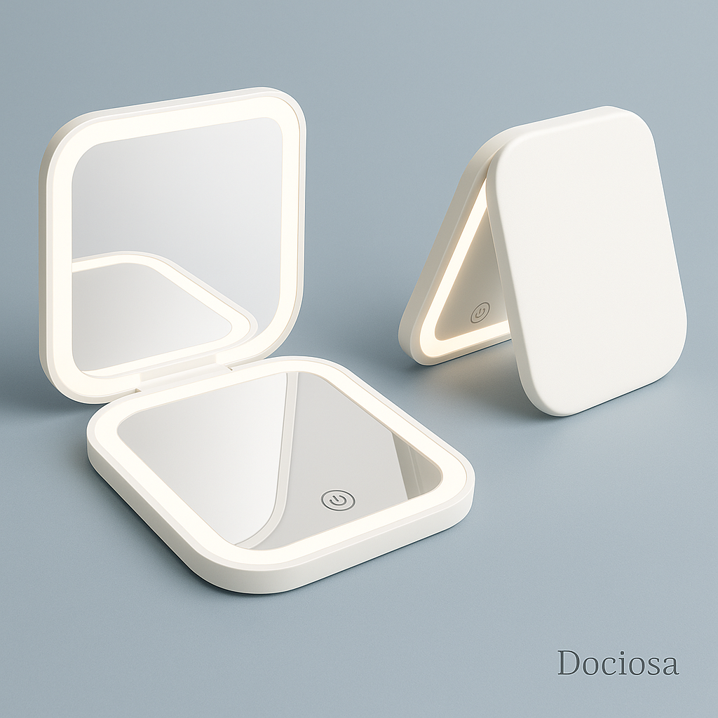 Miroir à LED portable