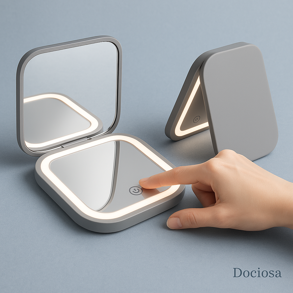 Miroir à LED portable