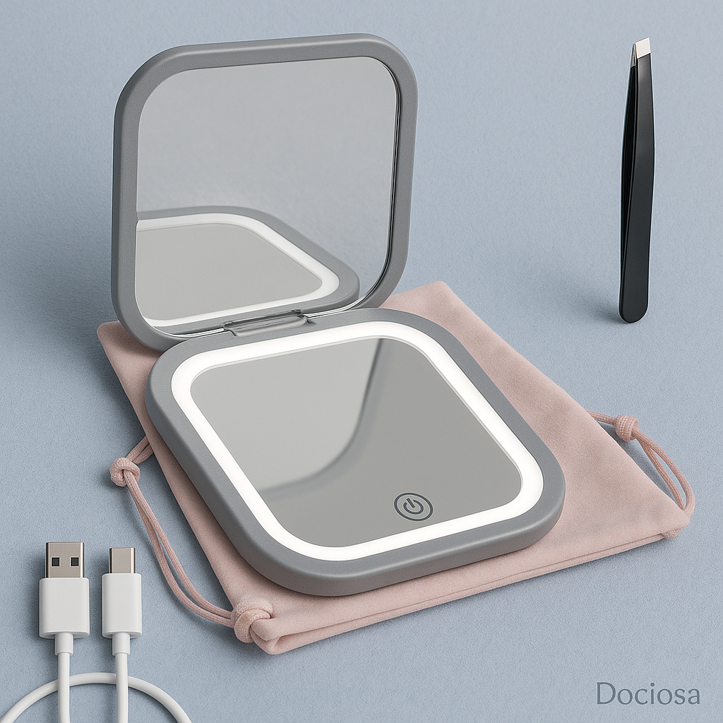 Miroir à LED portable